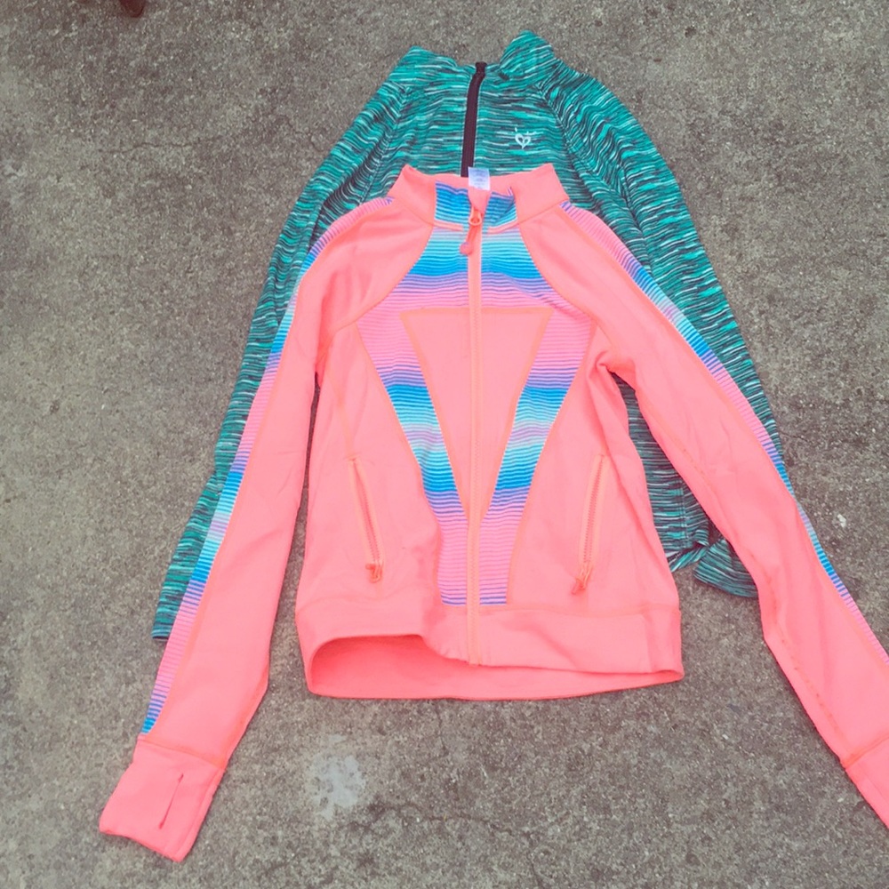 Two athletic running jackets